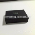 Black paper box for credit card, paper box with foam holder